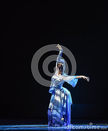 The goddess of the moon dance-The national folk dance Editorial Stock Photo