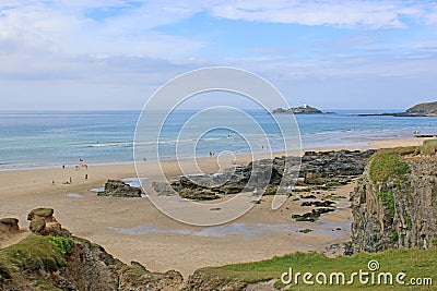 Godrevy Lighthouse, Cornwall Stock Photo