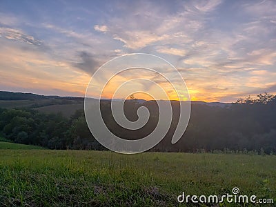 Gods beautiful and warm sunset just amazing Stock Photo