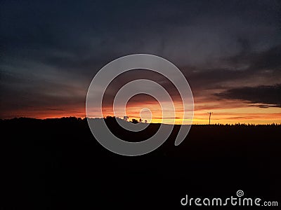 Gods beautiful and warm sunset just amazing Stock Photo