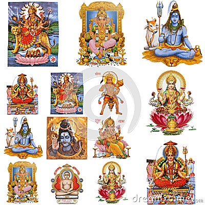 Gods collage Stock Photo