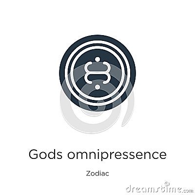 Gods omnipressence icon vector. Trendy flat gods omnipressence icon from zodiac collection isolated on white background. Vector Vector Illustration