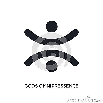 gods omnipressence isolated icon. simple element illustration from zodiac concept icons. gods omnipressence editable logo sign Vector Illustration