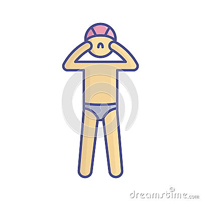 Goggle Fill Vector icon which can easily modify or edit Vector Illustration