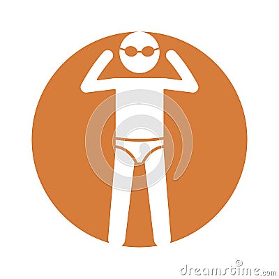 Goggle glyph background vector icon which can easily modify or edit Vector Illustration