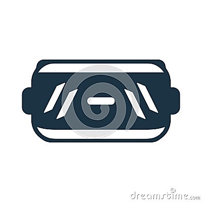 Goggle, virtual reality, vr icon. Simple editable vector illustration Cartoon Illustration