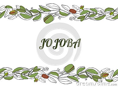 Gogoba monochrom Vector Illustration