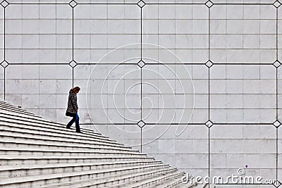 Going down Editorial Stock Photo