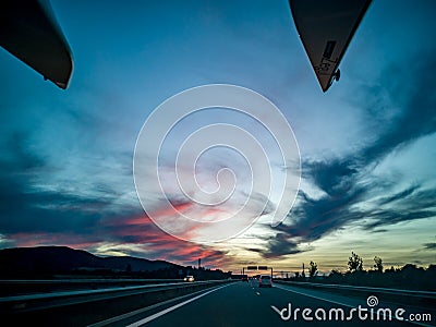 Going on Kayak Trip with Car Stock Photo