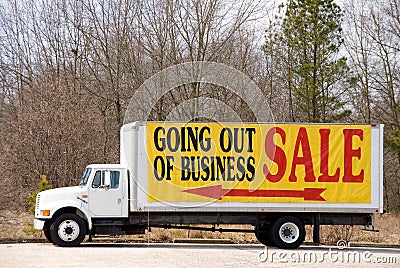 Going Out of Business Stock Photo