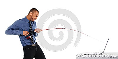 Going Phishing Stock Photo