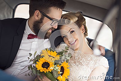 Going to a honeymoon Stock Photo