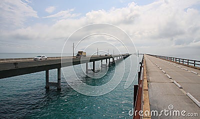 Going to Key West: the seven mile bridge Stock Photo