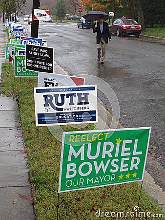 Going to the Polls for the Midterm Election in November Editorial Stock Photo