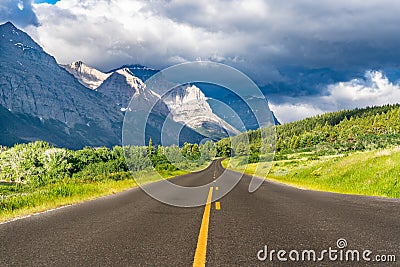 Going to the Sun Road, Glacier National Park Stock Photo