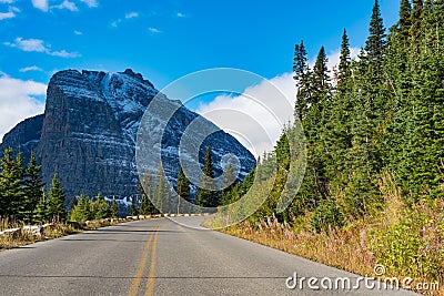 Going to the Sun Road, Glacier National Park Stock Photo