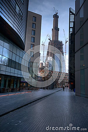 Going up. The Shard. The tallest Editorial Stock Photo