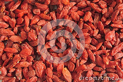 Goji beans texture Stock Photo