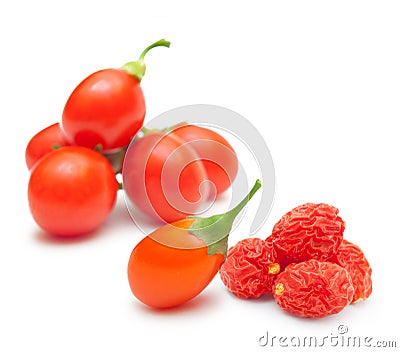 Goji berry isolated Stock Photo