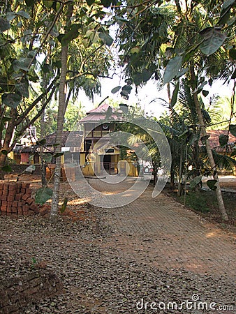 Gokarna India. streets of the old Indian city Stock Photo