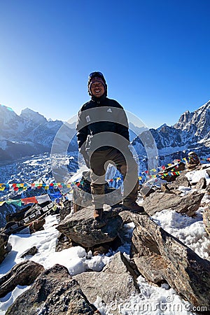 Gokyo Ri peak, Nepal Editorial Stock Photo