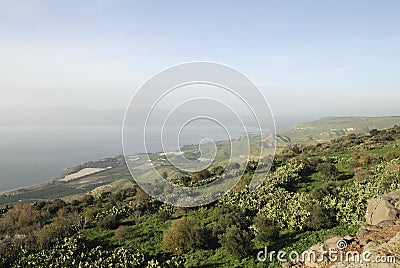 Golan Heights Stock Photo