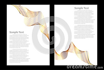 Gold abstract background templates Vector Illustration