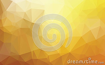 Gold Abstract Low Poly Vector Background Vector Illustration