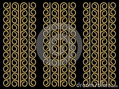 Gold abstract pattern texture vector ornament Vector Illustration