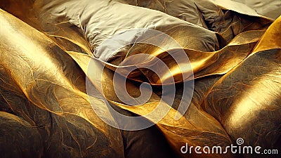 gold abstract texture, 4K, golden background, luxury backdrop, abstract design, 3D render, 3D illustration Cartoon Illustration