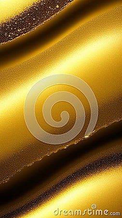 Gold abstraction with a pattern. Beautiful golden background with diagonal texture. Generated by AI. Stock Photo