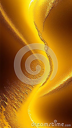 Gold abstraction with a pattern. Beautiful golden background with texture. Generated by AI. Stock Photo