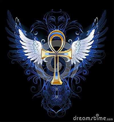 Gold ankh Vector Illustration