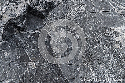 Gold antimony ore texture close-up. Siberian natural resources deposit Stock Photo