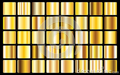 Gold background texture vector icon seamless pattern. Light, realistic, elegant, shiny, metallic and golden gradient illustration. Vector Illustration