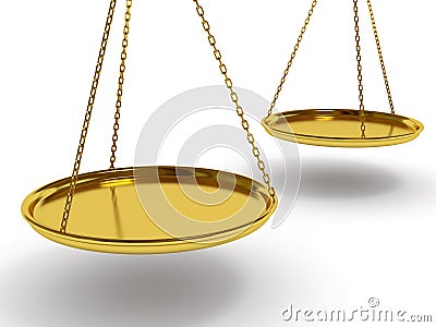 Gold balance Stock Photo