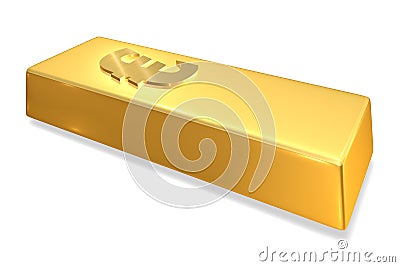 Gold Bar Stock Photo
