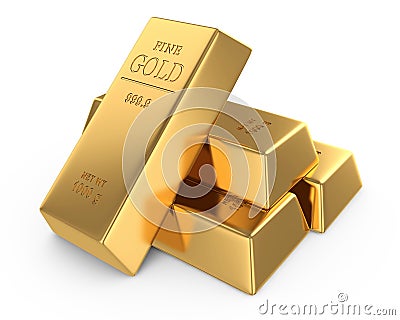 Gold bars Stock Photo