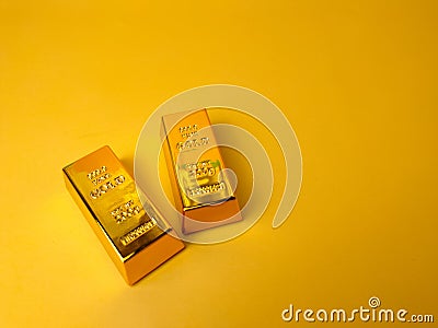 Gold bars and Financial concept and conceptual image Stock Photo