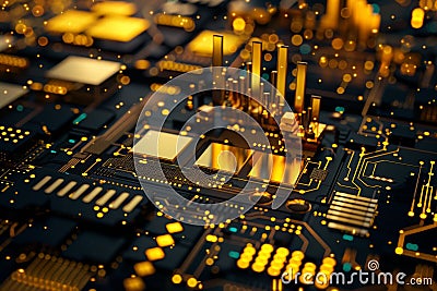 A goldbased cryptocurrency exchange platform with a dynamic digital interface showing live trading of goldbacked tokens Stock Photo