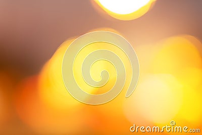 Gold Bokeh Background. The background with boke. Abstract texture. Color circles. Blurred Stock Photo