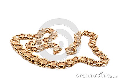 Gold bracelet Stock Photo