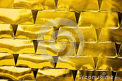 Gold bricks investment Stock Photo