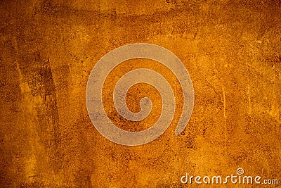 Gold brown background paper with vintage grunge background texture with black scuffed edges and old faded antique design has copy Stock Photo