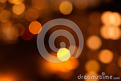 Gold and brown bokeh background Stock Photo