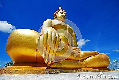 Gold Buddha Stock Photo