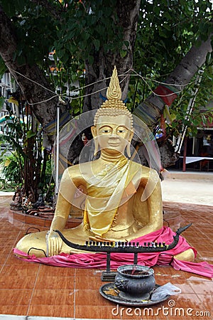 Gold Buddha Stock Photo