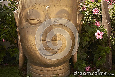 Gold buddha statue Editorial Stock Photo