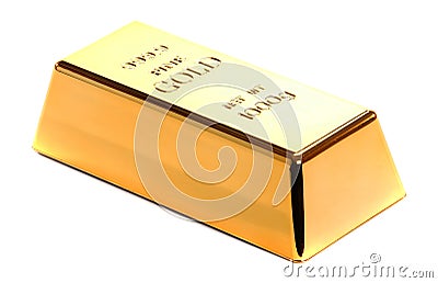 Gold bullion Stock Photo