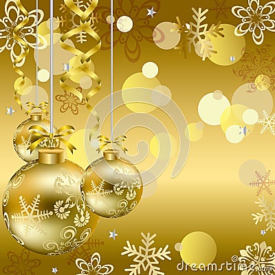 Gold Christmas Background Royalty Free Stock Image - Image: 22102106